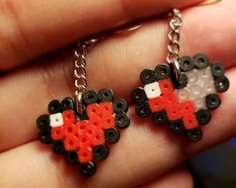 Geek Pixel Heart Legend of Zelda Inspired Earrings
