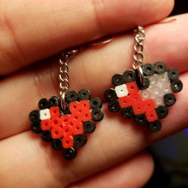 Geek Pixel Heart Legend of Zelda Inspired Earrings