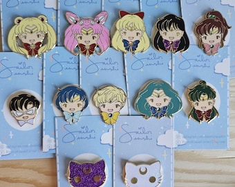 Sailor Senshi Series Fanart Hard Enamel Pin