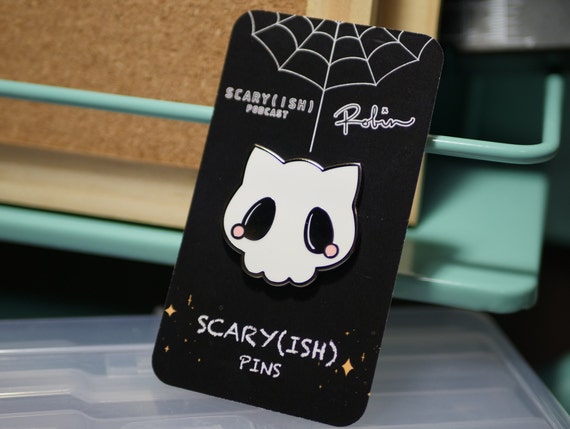 SCARYISH Podcast Kawaii Horned Skull Demon Icon Logo Inch Hard