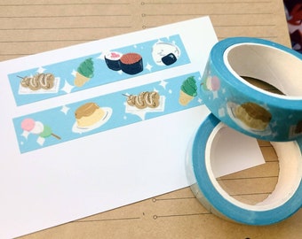 Kawaii Japanese Food and Snacks Washi Tape Paper Tape 10 meters