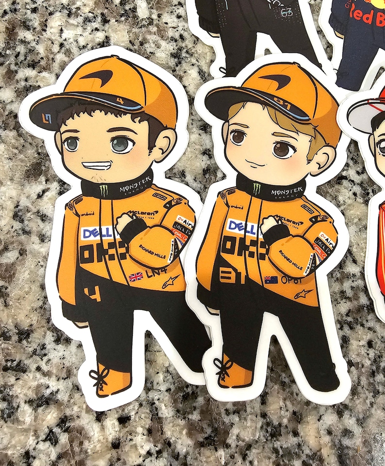 Chibi Racing Driver F1 Inspired Kawaii Chibi Formula 1 Driver Vinyl Stickers (2024 Grid) - Etsy