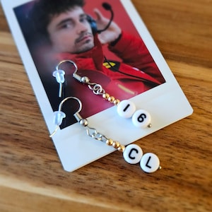 F1 Inspired - Charles Leclerc CL 16 - Earrings