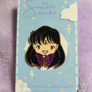 Sailor Mars Sailor Moon Fanart Pin de esmalte rígido de 1,25 polegadas