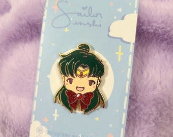 Sailor Pluto Sailor Moon Fanart 1.5 inch Hard Enamel Pin