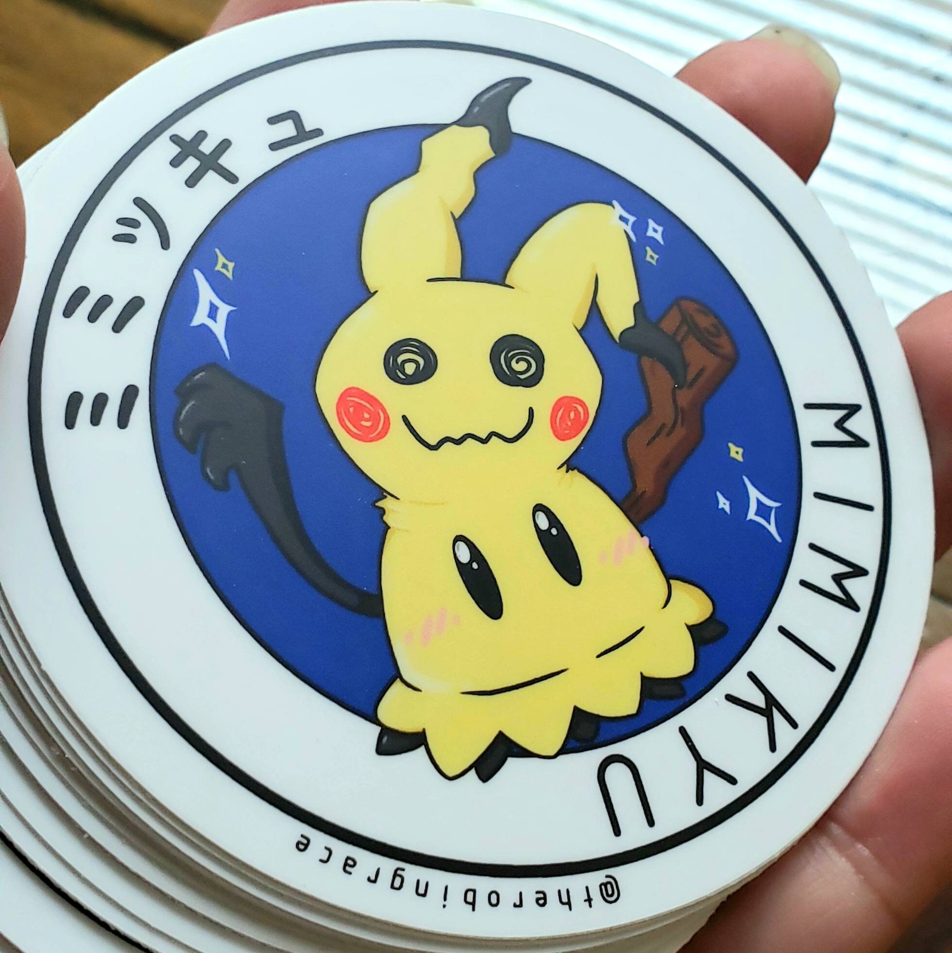 Pika x Mimikyu Vinyl Sticker Laptop Stickers Cute Stickers