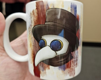 Plague Doctor - Plagued - Mug 12 oz or 15 oz