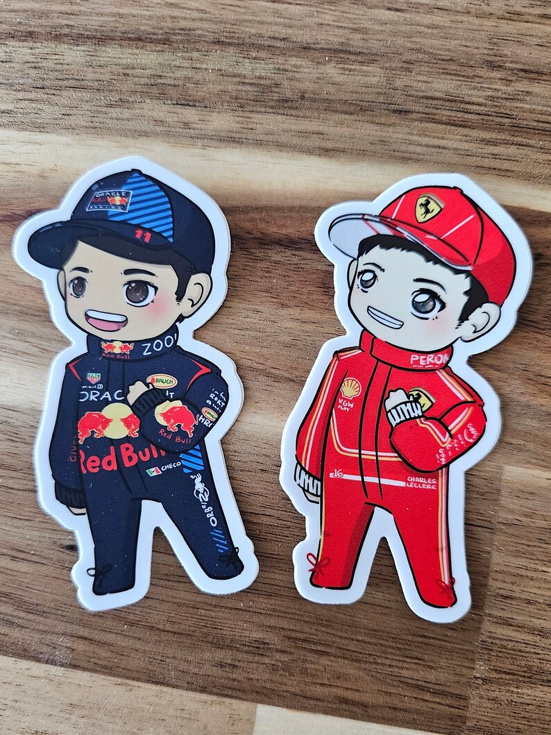 Chibi Racing Driver F1 Inspired Kawaii Chibi Formula 1 Driver Vinyl Stickers (2024 Grid) - Etsy