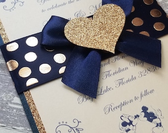 25x Disney Mickey & Minnie Set di inviti di nozze