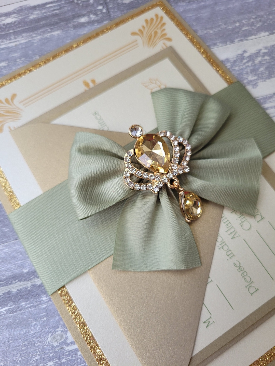 Princess and the Frog Wedding Invitation Set - Sample - Etsy