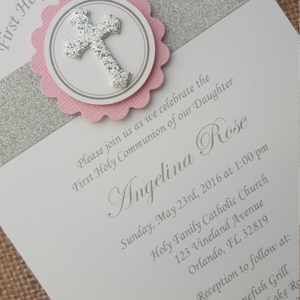 12x Baptism Invitations