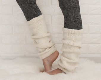 Easy Leg Warmer Knitting Pattern - Basic & Chunky Leg Warmers for Everyday Coziness - Knit Flat with 2 Needles or Knit in the Round