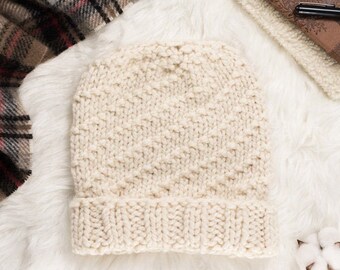 Purpose - Knitting Pattern - Slouchy Knit Hat - Brome Fields