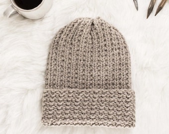 Silence - Knitting Pattern - Slouchy Knit Hat - Brome Fields