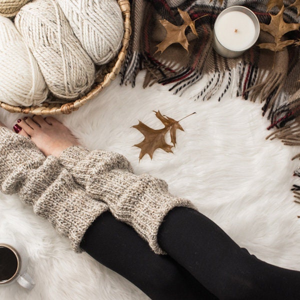 Knit Leg Warmers Etsy