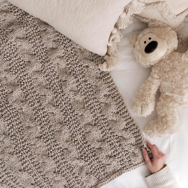 Beautiful Baby Blanket Knit Pattern Etsy