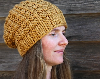 Unity - Knitting Pattern - Slouchy Knit Hat Knitting Pattern - Brome Fields