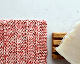 Easy Beginner Dishcloth Knitting Pattern, Pretty Textured Knit Dishcloth, Stylish Dishcloth Pattern, Delight