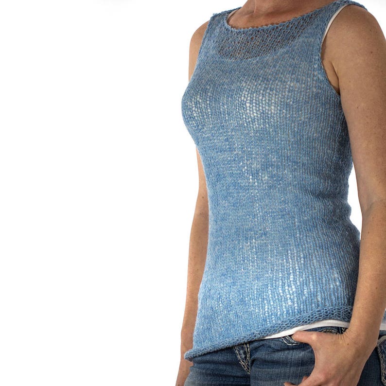 Summer Tank Top Beginner Knitting Pattern Truthfulness image 2