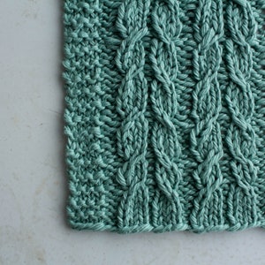 Dishcloth Knitting Pattern Video Tutorial Baby Soft Washcloth Jovial image 2