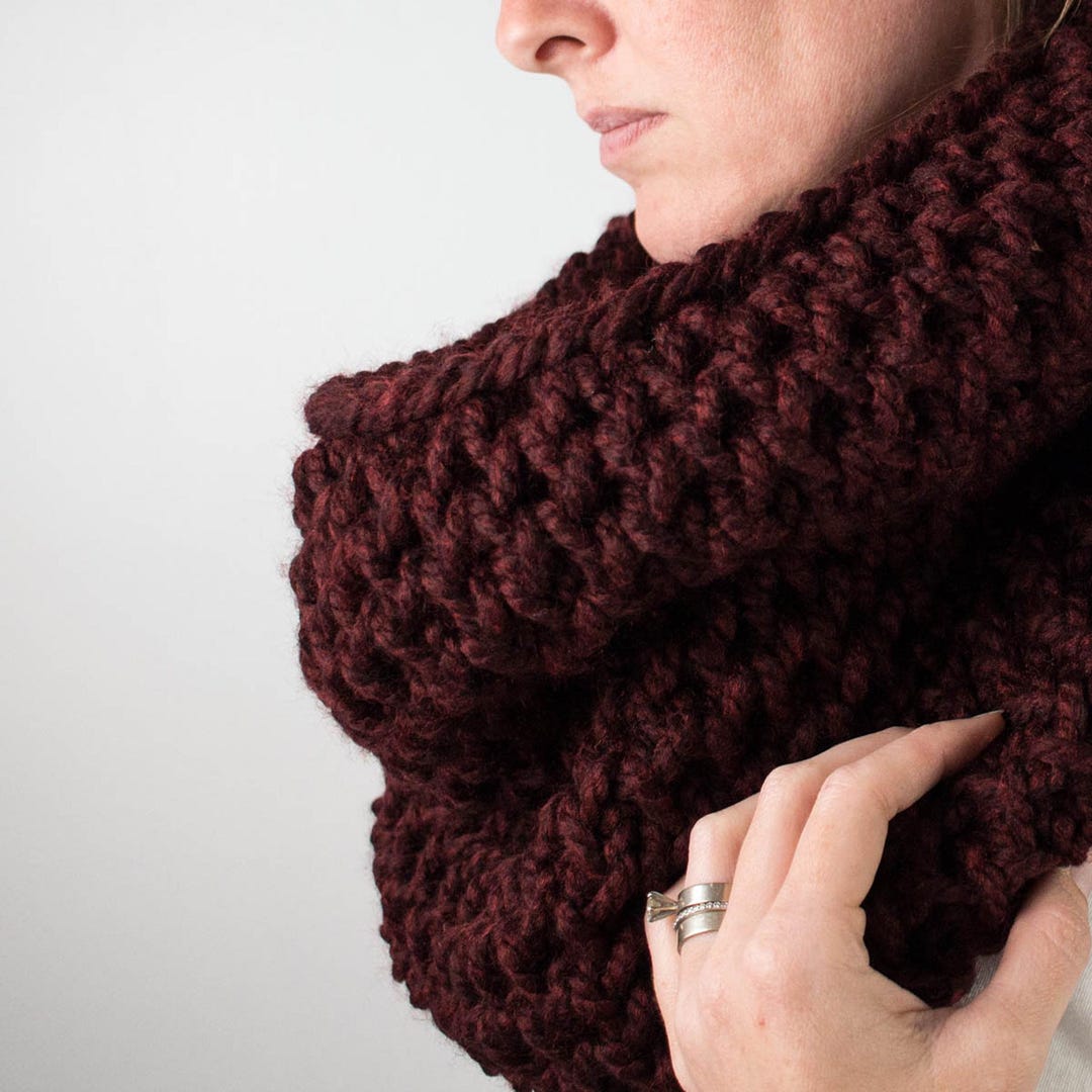Glorious - Knitting Pattern - Chunky Knit Cowl - Brome Fields - Etsy