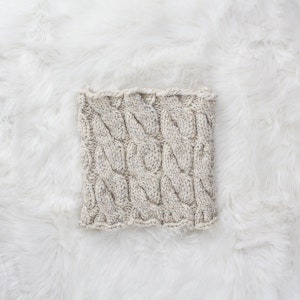 Sincerity Knitting Pattern Cable Knit Cowl Brome Fields image 2