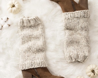 Baby Leg Warmers Knitting Pattern, Mommy and Me Leg Warmers Pattern (5 Sizes), Quicky & Easy Chunky Knit Pattern, Strength