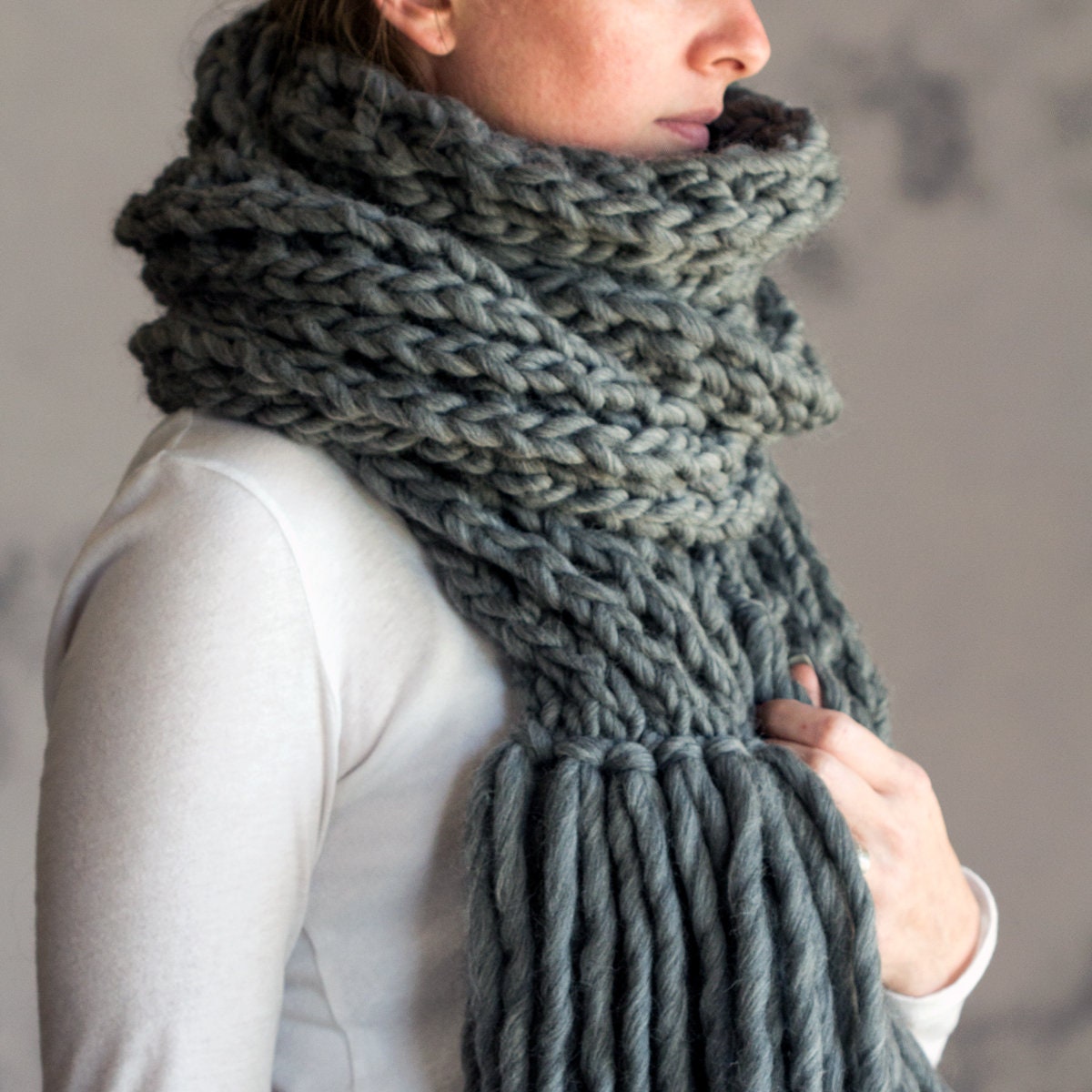 Chunky Knit Scarf Pattern – The Urban Acres