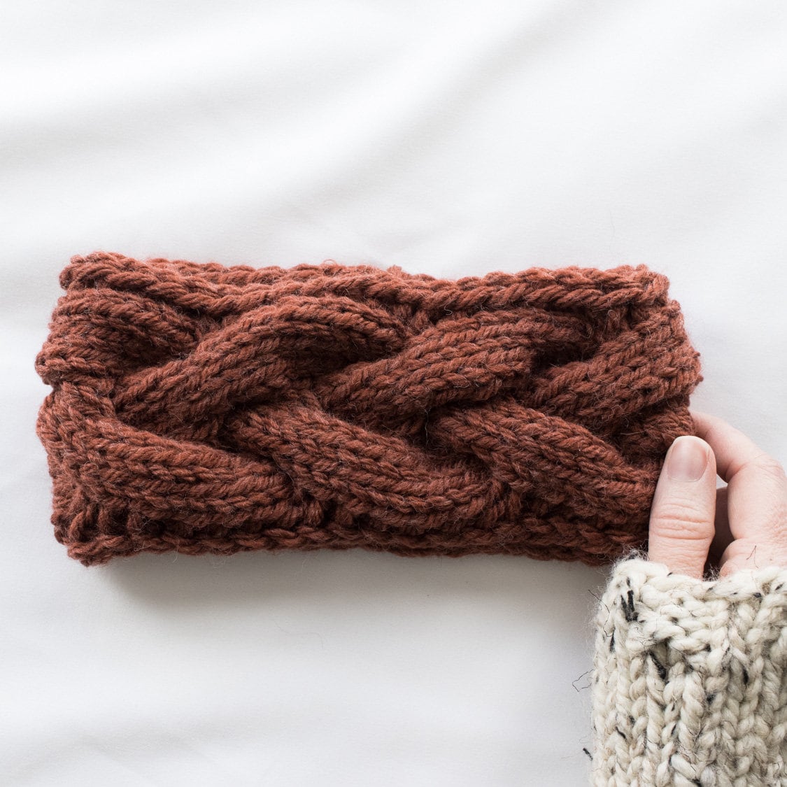 headband knitting pattern cable