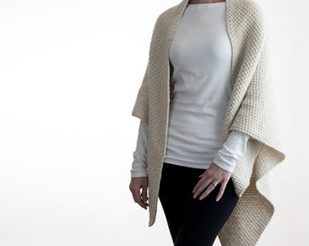 Knitting Pattern, Easy Triangle Shawl, Simple Shawl Wrap Pattern, Medium-Weight Triangle Shawl Knitting Pattern, Unconditional Love