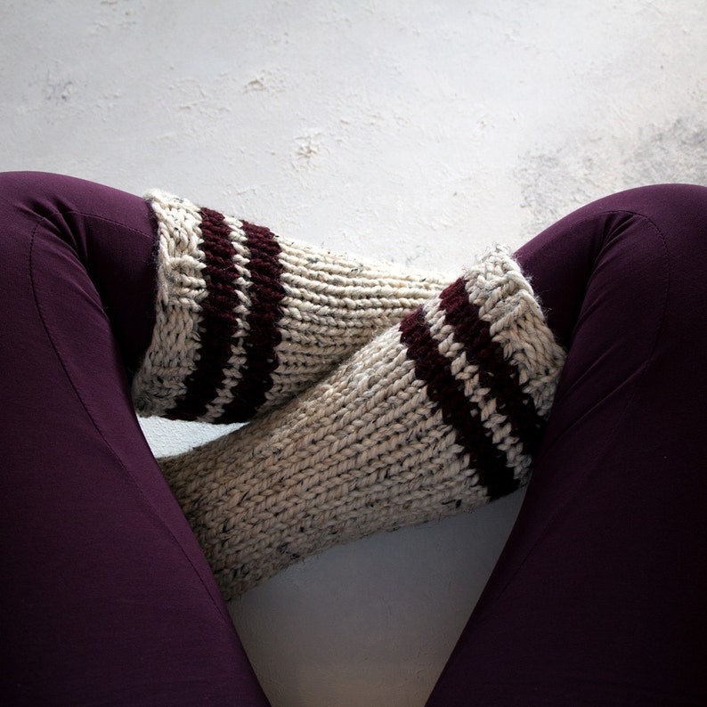 Knitting Pattern Knit Beginner Tube Sock Multiple Color Etsy