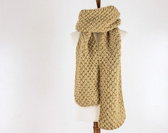 Textured Scarf Knitting Pattern - Toasty - Brome Fields