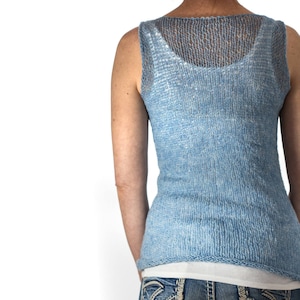 Summer Tank Top Beginner Knitting Pattern Truthfulness image 1