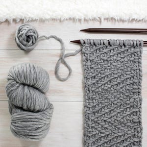 Super Bulky Roving Scarf Knitting Pattern - Stewardship - Brome Fields