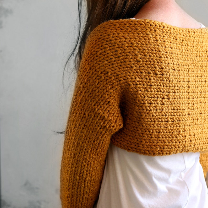 Crop Top Sweater Knitting Pattern instruction on how to knit Etsy
