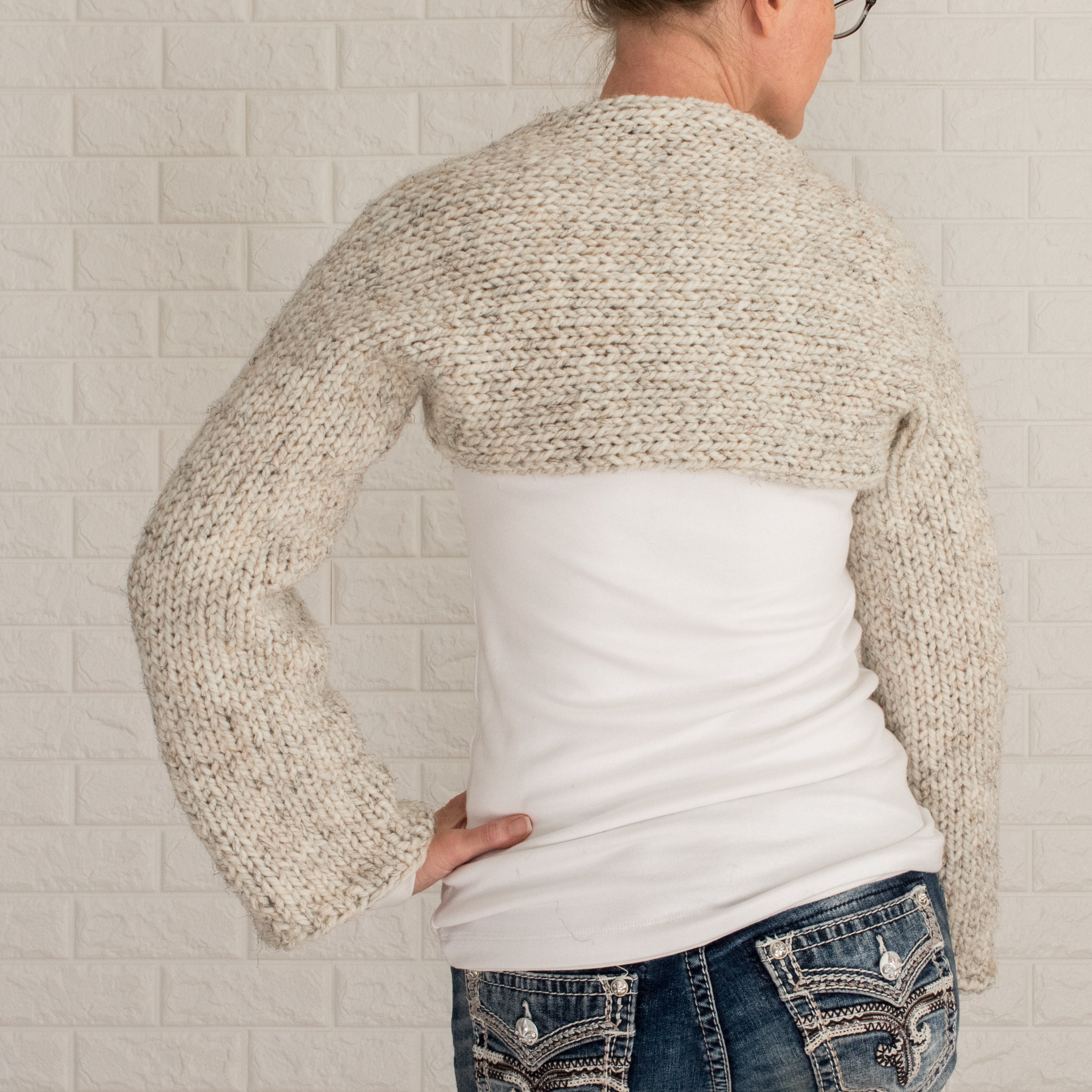 Shrug Knitting Pattern Crop Top Sweater Knitting Pattern Etsy