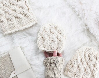 Adorable - Knitting Pattern - Baby Faux Pom Cable Knit Hat - Brome Fields