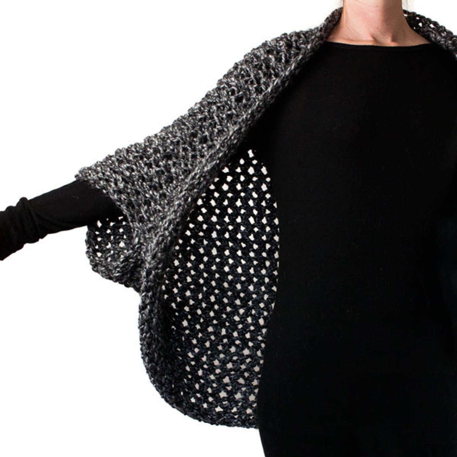scoop shrug knitting pattern