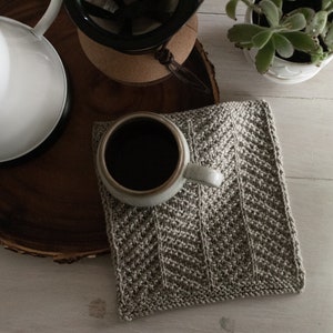 DISHCLOTH Knitting Pattern, Chevron Dishcloth Pattern, Beginner Knitting Pattern, Summer Cotton Knitting Project, Summertime