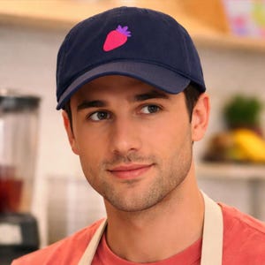 キップのストロー+ベリーワークハット、ヒートライバルリーファンキャップへのギフト、ガーメントダイ