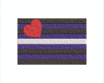 BDSM Pride Flag (Instant Download) Machine Embroidery Design