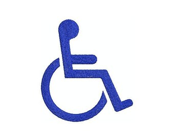 Instant Download*** (Machine Embroidery Design) Handicap Accessible Symbol