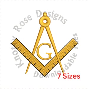 Free Mason 1 (Instant Download) Machine Embroidery Design