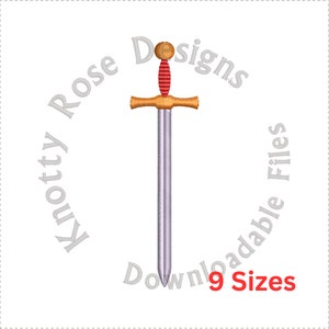 Sword 6 Tri-colored (Instant Download) Machine Embroidery Design
