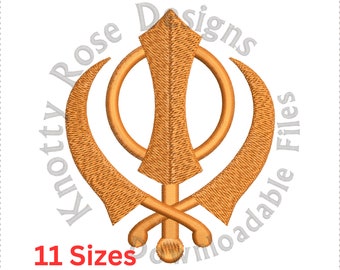 Sikh Khanda (Instant Download) Machine Embroidery Design