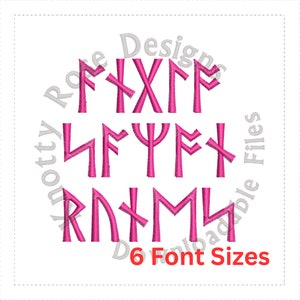 Anglo Saxon Runes 1 Alphabet Monogram Font instant Download Machine ...