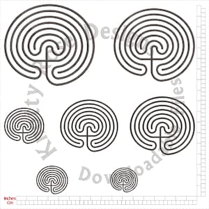Labyrinth 1a (instant Download) Machine Embroidery Design) - Etsy