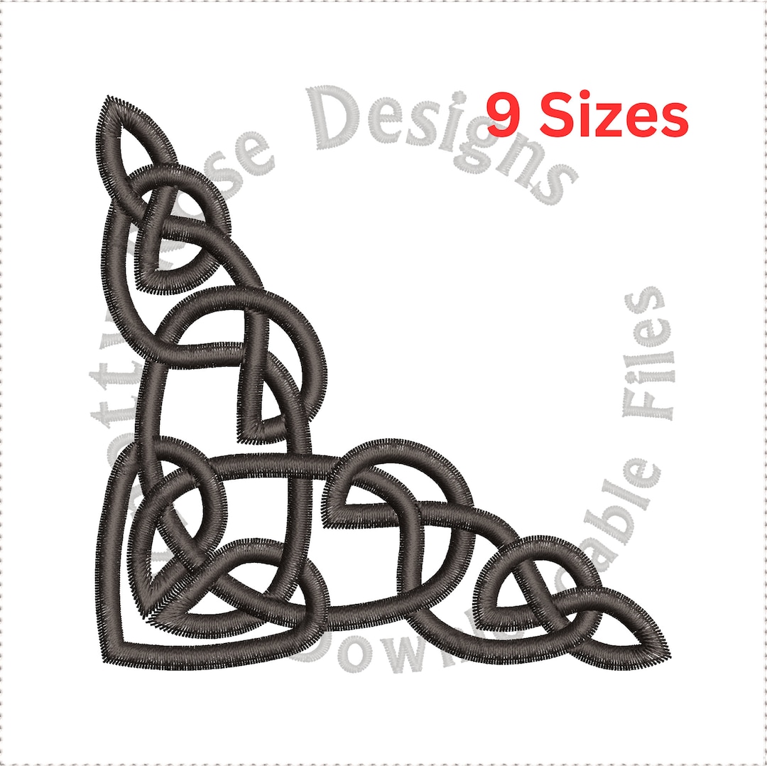 Celtic Knotwork Triangle 7 Corner (instant Download) Machine Embroidery