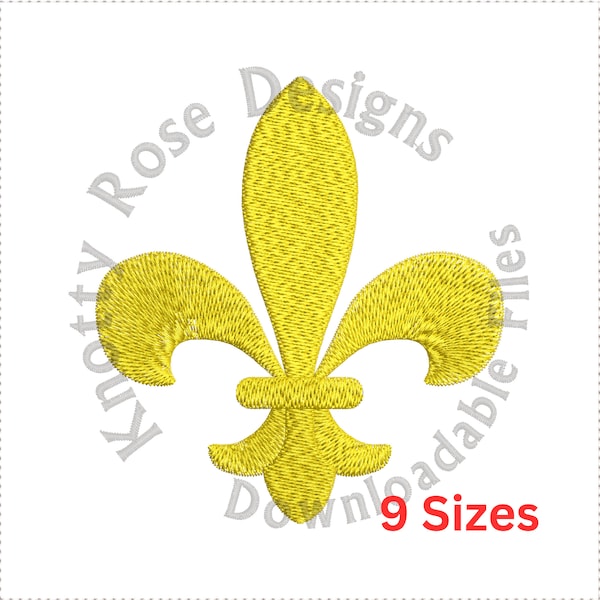 Fleur De Lis 1 (Instant Download) Machine Borduurontwerp