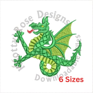 Wyvern Erect (Instant Download) Machine Embroidery Design